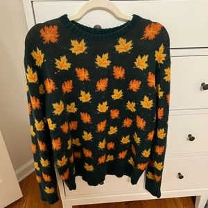 KJP Big Cozy Fall Leaf Sweater